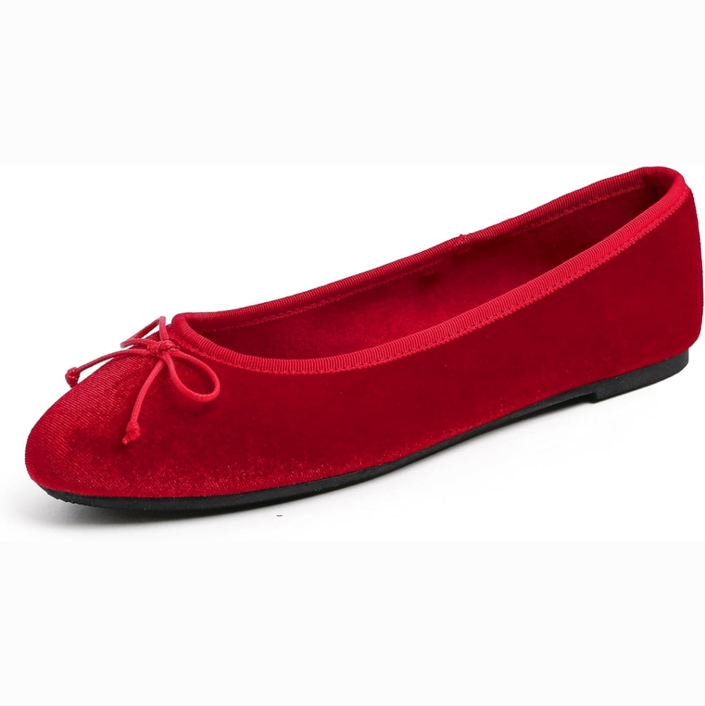 Red ballet flat